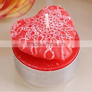 Wholesale Multi-color Gift Flameless Scented Heart Shape Wedding Tealight Candle thumbnail-2
