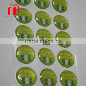 Custom Car Sticker Oval Epoxy Sticker, Custom Car Sticker Logo thumbnail-1