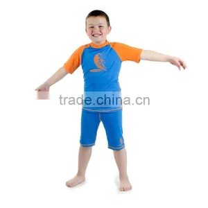 (New Arrvial) Boy's Sun Protection Rash Guard Top and Pants thumbnail-1