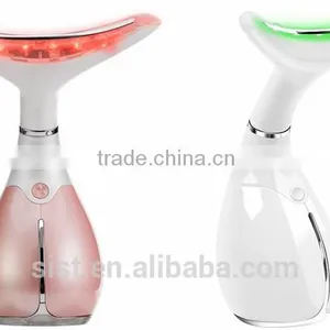 Patent 2016 China Wholesale Ms.W Ion Heated Skin Tighting 3 Modes Neck Wrinkle Remover Facial Vibration Massager thumbnail-2