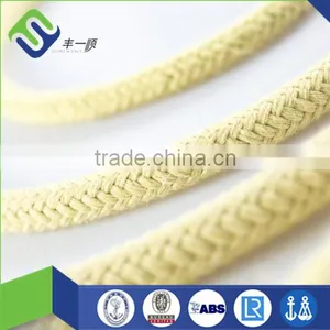 10mm Yellow Fireproof Kevlar Fiber Rope Made in China Factory thumbnail-1