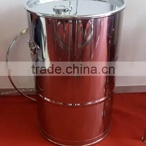 Customizing Perforated Stainless Steel Drumwith Clamp Lid/200L-500L Drum thumbnail-1