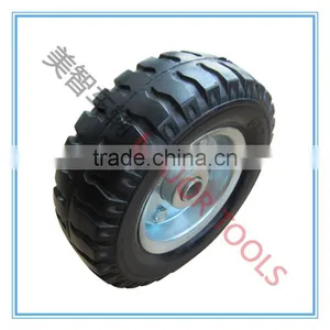 6X2 Solid Rubber Wagon Wheel With Steel Rim thumbnail-1