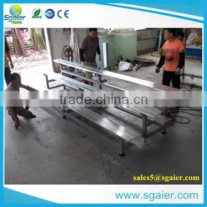 3 Rows 4m Wide Used Aluminium Bleachers thumbnail-4