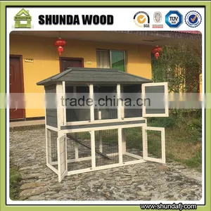 Small Wooden Rabbit Hutch/Guinea Pig House thumbnail-1