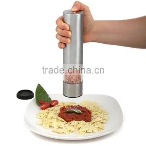 Automatic Stainless Steel Battery Operated Salt or Pepper Mill and Grinder thumbnail-5