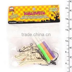 2014 New Arrival Halloween Hanging Wooden Items Cat Diy Painting thumbnail-1
