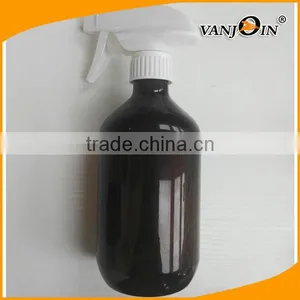 500ml Amber Plastic Spray Bottle With White Trigger Spray thumbnail-2