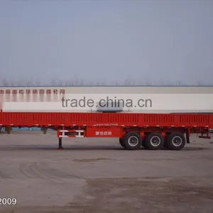 2016 Top Ranking Tri-axle Flatbed Trailer / Side Wall Semi Trailer / Side Panels Detachable thumbnail-3