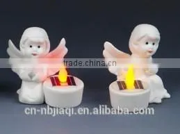 Solar Ceramics Angel Candle Light thumbnail-1