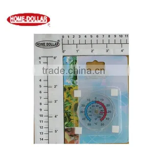 Square Transparent Outdoor Thermometer thumbnail-1
