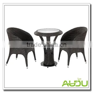 New York Garden Outdoor Wicker Rattan Dining Set thumbnail-1