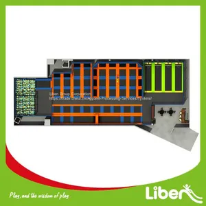 Customized Indoor Trampoline Location With Foampit thumbnail-3