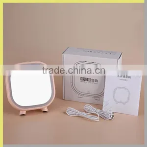 Desktop Makeup Mirror With Bluetooth Loudspeaker Box, USB Charge Table Lamp For Valentine Day thumbnail-6
