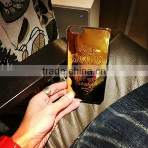 Luxury Electroplating PC Bullion Gold Phone Case For IPhone6 thumbnail-4