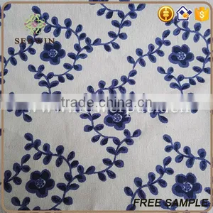 Awards Banquet Birthday Party Table Cover Printed Polyester Ramie Fabric thumbnail-2