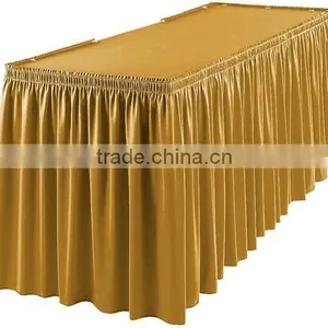Hotsale Gold Wedding Party Table Skirting thumbnail-3