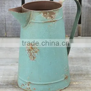 Hot Sale Blue Bucket Oil Painting, Blue Metal Watering Can for Garden thumbnail-1