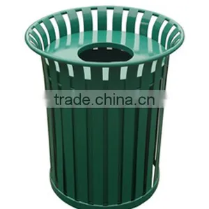Arlau Outdoor Metal Steel Wastebasket Street thumbnail-3