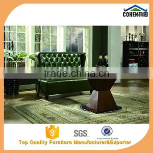 Foshan Cohen Furniture Cheap but High Quality New Design Solid Wood Frame With Aluminum Outside Dining Table HT012 thumbnail-3