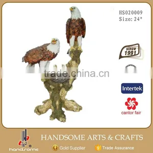 24 Inch Resin Realistic Animal Items Home Decoration Eagle Statues thumbnail-1