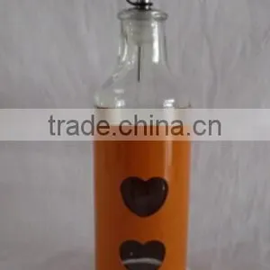 Colored Metal Coated Top Quality Oil Glass Bottle With Dispenser thumbnail-5
