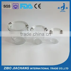 125ml 250ml 540ml Lock Lid Glass Jars With Sealed Silicone Rubber Gasket Ring thumbnail-1