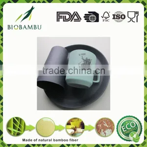 High Temperature Food Grade Portable Bambou Fiber Vaisselle thumbnail-2