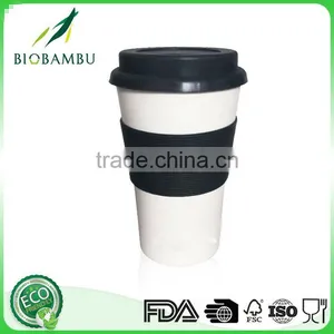 Best Design Eco-friendly Hot Selling Bamboo/rice Fiber Travel Coffee Cup thumbnail-5