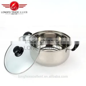 Zhejiang China Insulation Handle Cheap Best Quality Wholesale Stainless Steel American High Cookware Soup Pot thumbnail-5