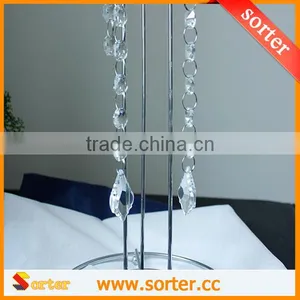Octagon Beads String Strands Glass Crystal Curtain for Indoor Decoration thumbnail-1