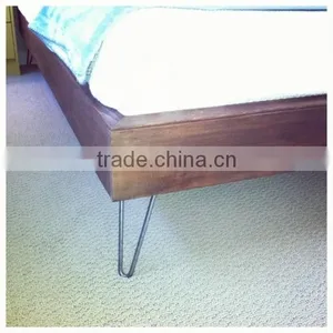 6 Inch 2 Rod Cheap Metal Solid Steel Hairpin Leg for Wood Furniture Parts thumbnail-4
