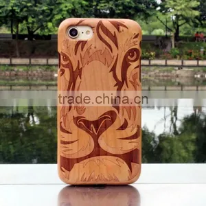 Classical Chinese Walnut/bamboo/rosewood/cherry/maya Cartoon Cell Phone Case for Iphone thumbnail-4