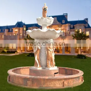 Popular Design White Large Marble Fountains for Sale thumbnail-2