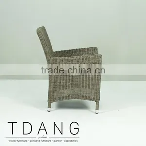 Manning Wicker Armchair - Dining Wicker Furniture Chair thumbnail-4