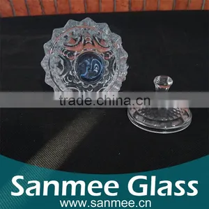 Transparent High Level Candy Bowl Glass Sugar Bowl thumbnail-3