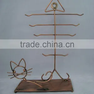 Cat and Fish Bone Human Combine Earring Holder thumbnail-1