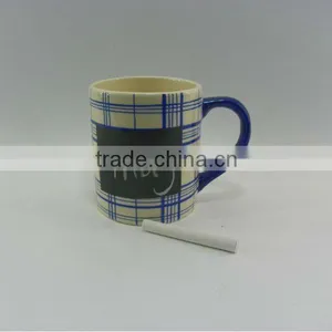 Matte Ceramic Chalk Mug With Blackboard Design thumbnail-1