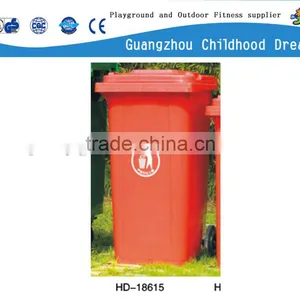 (HD-18615)Plastic Waste Bin With Wheels thumbnail-1