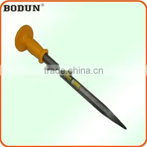 H6005 Cold Stone Chisel With Yellow Rubber Grip thumbnail-1