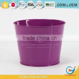 Metal Unique Powder Coated Colourful Flower Colorful Pots Colorful Garden Pots thumbnail-1