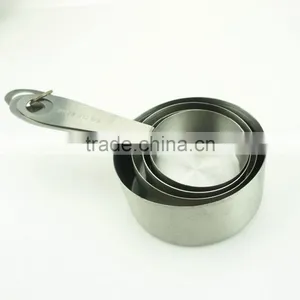 42136 4pcs Stainless Steel Nesting Measuring Cups and Spoons Set thumbnail-1