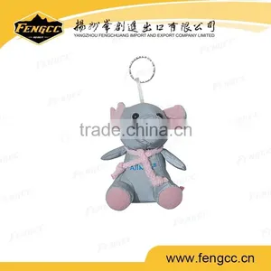 EN71 Customized Hot Sale Lovely Pig Reflective Key Chain Soft Toy thumbnail-1