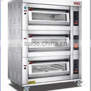 New Design Easy Operation 6 Trays Computer Board Panel Gas Pizza Oven thumbnail-1