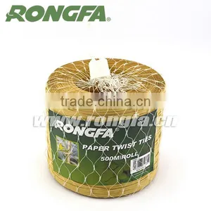 500meters per Roll Natural Color Kraft Paper Vineyard Twist Tie thumbnail-2