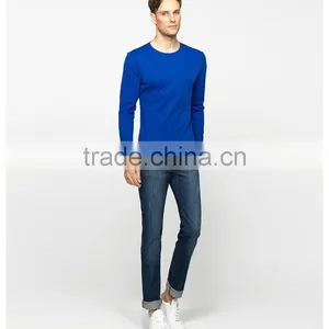 Custom100% Cotton O Neck e Winter Tee Long Sleeve Blank Shirts Men T-shirt thumbnail-5