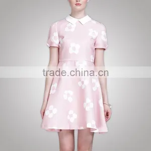 Colorful Sweet 2017 Fashionable Handmade Dress For Grils Summer thumbnail-1