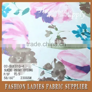 2016 New Design Suede Print Dyeing With Wash Painting for Girl's Garment thumbnail-1