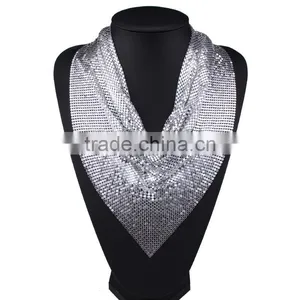 Fashion Vintage Net Cloths Collar Necklaces for Womens Jewelry thumbnail-3