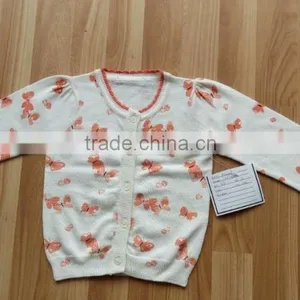 New Autumn Designs Children Clothing Kids Wear Cardigan Sweater O-neck Child Cardigan Girls Light Sweaters(KS0434) thumbnail-6